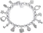 S925 Silver Thirteen Hanging Pieces Bracelet for Women Gift Bracelets & Bangles Jewelry