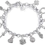 S925 Silver Thirteen Hanging Pieces Bracelet for Women Gift Bracelets & Bangles Jewelry