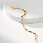 Dainty Gold Bracelets for Women, 18 Gold Plated Adjustable Evil Eye/Butterfly/Beaded/Pearl/Heart/Turquoise Handmade Bracelet for Women - Image 2
