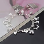 S925 Silver Thirteen Hanging Pieces Bracelet for Women Gift Bracelets & Bangles Jewelry - Image 2