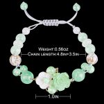 Natural Jade Bracelet for Women Gradient Green Jade Bead Elastic Bracelet, Suitable for Christmas, Thanksgiving - Image 2