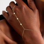 3PCS 14K Gold-Plated Hand Chain Bracelets for Women, Stack Bracelets Set Adjustable, Trendy Dainty Ring Bracelet Hand Chain - Image 2